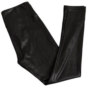 21 Saints Black Faux Leather Leggings – Size L